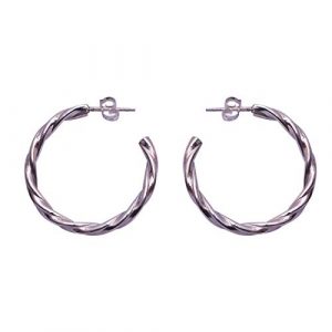 Twisted Hoop Earring For Girls
