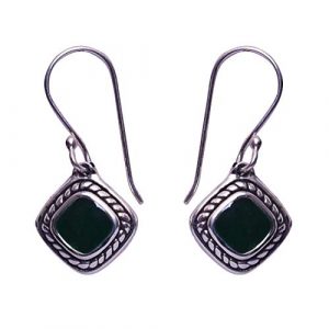 Green Agate Drops & Dangle Earring For Girls