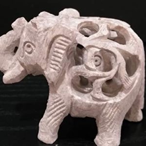 Marble-Soap Stone Elephant Undercut