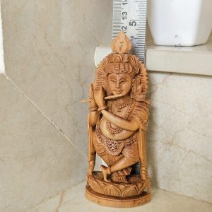 Lord Krishna Statue 4 INCH Size - Pure Sandalwood