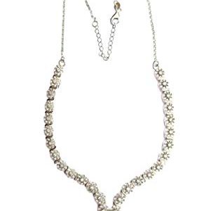 Necklace chain and Earring Set For Women and Girls Flower design
