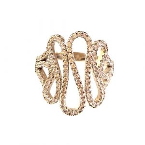 White Zirconia Stone Ring
