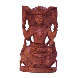 Lord Vishnu Statue Thirumal Deity - Pure Sandalwood