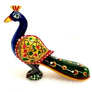 Peacock Long Painting - Wooden