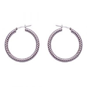 Twisted Hoop Earring For Girls