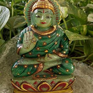 Buddha Statue Green Aventurine - Semi Precious Natural Gemstone