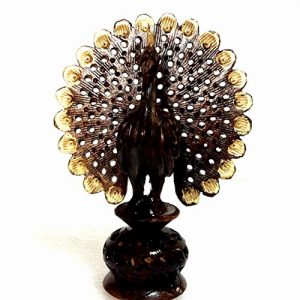Undercut Peacock Dancing Antique - Wooden