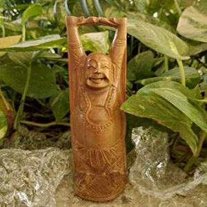 Chandan Laughing Buddha Statue Vintage - Pure Sandalwood