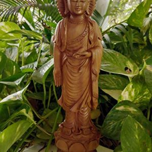 Standing Buddha Statue - Fine Carved Pure Sandalwood