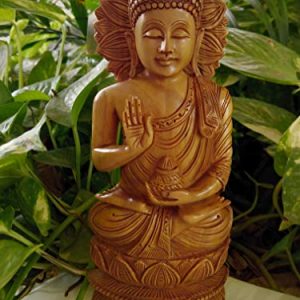 Fine Carved Pure Sandalwood Buddha Statue