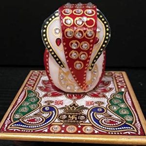 Chowki Ganesha - Marble