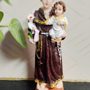 Saint Antony Statue for Home Decor with Infant Jesus Figurines of Showpieces Height 6 inch