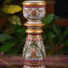 Candle holder marble decor