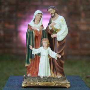 Christian Showpiece Holy Family Statue for Home Decor God Figurines Jesus Mary Joseph Sculptures Big Size One feet Idol Multicolor