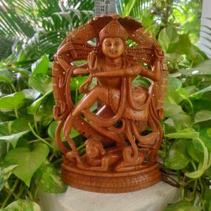 Pure Mysuru Sandalwood Dancing Shiva Statue Nataraj Collectible Figurine Antique Chandan Shiva Sculpture for puja Room Medium Size Lord shiva statue