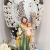 Christian showpiece Saint Joseph statue for table
