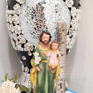 Polyresin Statue Christian Decor Saint Joseph Holding Jesus Statue Table Decor Showpiece Joseph Statue Christmas Gift