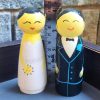 Wooden Couple Pair decorative showpiece for living room