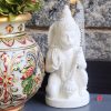 Small Hanuman ji idol for car dashboard in cultured marble
