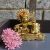 Shri Bala krishna with Nandi statue showpiece idol for puja room decor