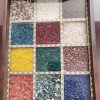 Wooden gemstone serving tray