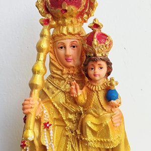 Breeze Handicrafts Polyresin Statue Christian Gift Our Lady of Health Velankanni Statue of Our Mother Mary Statue Showpiece Christian Decor Big Size Yellow [1]