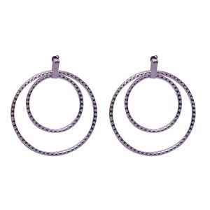 Breeze Handicrafts 925 Sterling Silver Hoop Earring For Girls and Women earring (Diameter 50 mm) SS 1236-69 ER