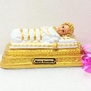 Breeze Handicrafts Christian Showpiece Maria Bambina Statue for Table Baby Mary Statue for Grotto Home Decoration on Mary's Feast
