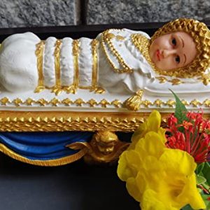 Breeze Handicrafts Christian Gift Maria Bambina Statue for Home Altar Mary Statue for Grotto on Mary's Feast