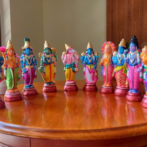Dashavatar Set for Bommala Koluvu Bommai and Showpiece Idol Navratri Gift for Women on Dasserah (10 INCH DASAVATAR Set)