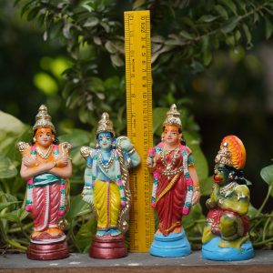 Rama Statue for Bommala Koluvu Ram darbar Showpiece Navratri kolu Dolls Gift Ramar Set