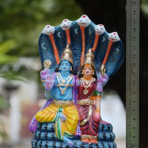 Paper Mache golu Doll Laxmi Narayana Set Navratri showpiece Big Size Lakshmi Narayanan bommalu koluvu Set for kolu Display