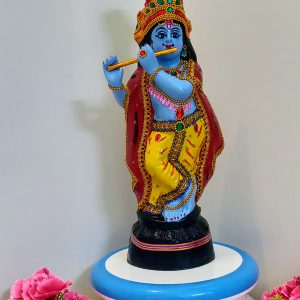 Fiber Statue Krishna Idol for Navaratri kolu Dasara Dolls Set Shri Krishna Murti for Home Decor Religious Showpiece