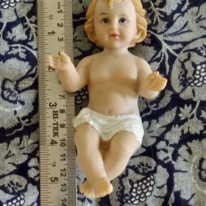 Showpiece Polyresin Statue of Baby Jesus Statue Nativity Set Christmas Decor Infant Jesus Idol for Christmas Gift