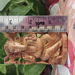 Pure Sandalwood Lord Ganesha Statue Ganesh murti Ganapati Idol Small Size Chandan Idol for car Dashboard